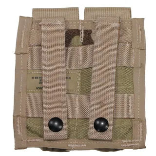 US Patronentasche, "MOLLE", doppel, 3 Fb.desert, neuw.