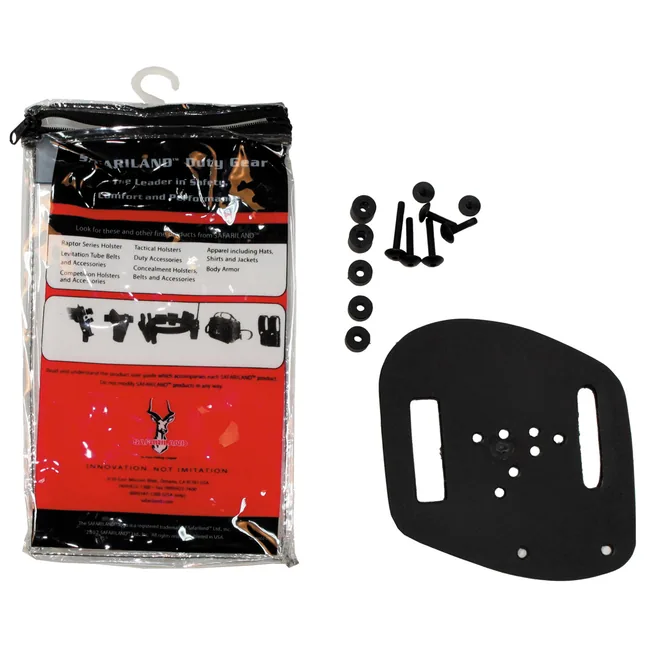 Adapterplatte für Holster, "SAFARILAND", schwarz, neuw.