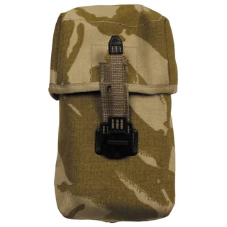 Brit. Koppeltasche, MOLLE, Wasserflasche, desert, gebr.