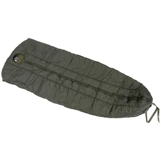 Öster.BH Schlafsack "Goldeck", Mumie, Armöffnung, oliv, gebr.