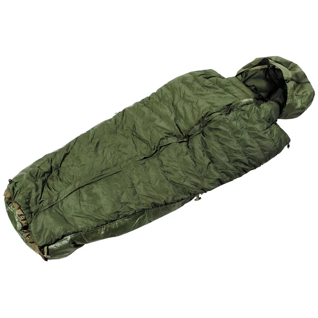 Brit. Mumienschlafsack, "Normal", oliv, gebr.
