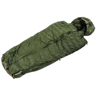 Brit. Mumienschlafsack, "Normal", oliv, gebr.