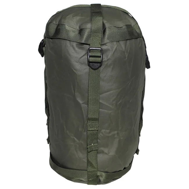 Brit. Kompressionssack, oliv, für Schlafsack, klein, gebr.