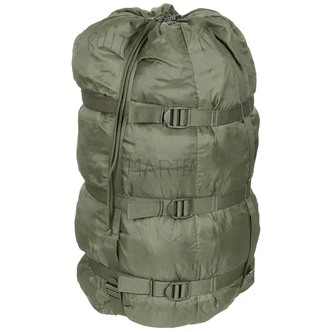 Holl. Kompressionssack, gebr., für Schlafsack, oliv
