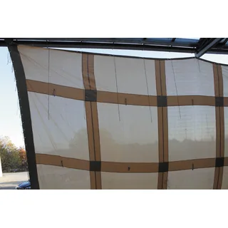 Brit. Sonnensegel, sand, 11,5 x 9,95 m, neuw.