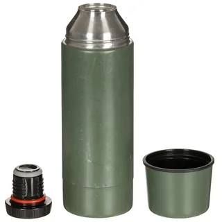 Holl. Vakuum-Thermoskanne, 1 l, Edelstahl, gebr.