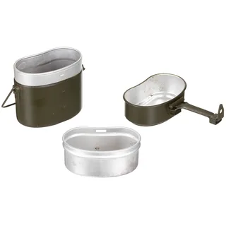 BW Essgeschirr, oliv, 3-teilig, gebr.
