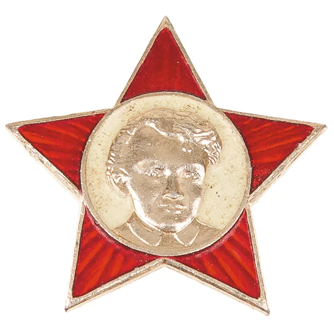 Metallabzeichen, neuw., "Kleine Oktobristen"