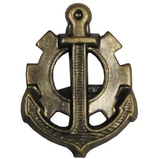 CZ/SK Metallabzeichen, bronze, "Marine", neuw.