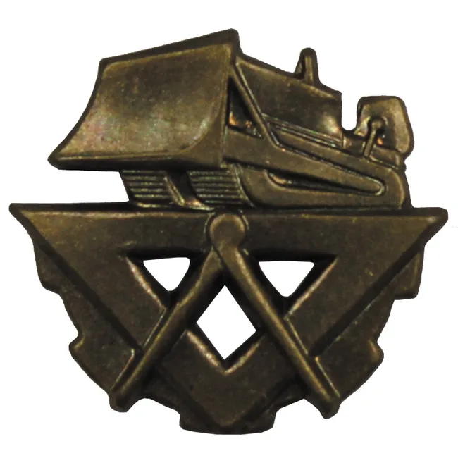 CZ/SK Metallabzeichen, bronze, "Pioniere", neuw.