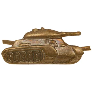 CZ/SK Metallabzeichen, bronze, "Panzer", neuw.
