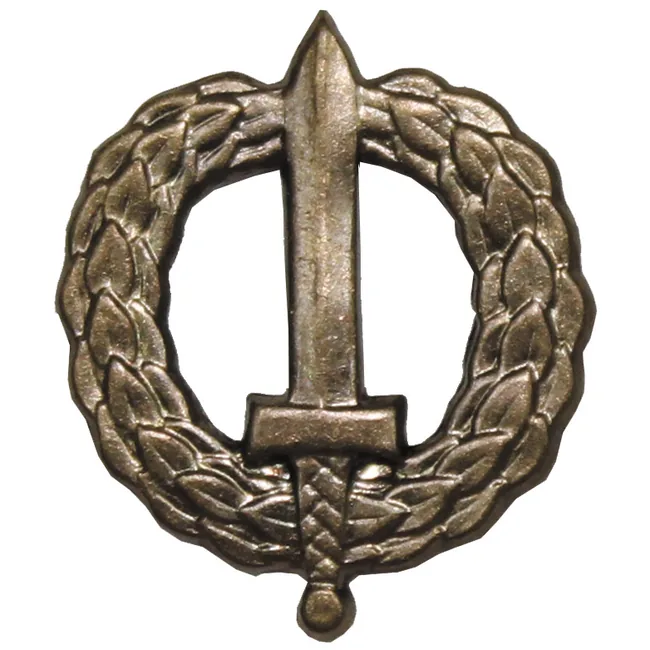 CZ/SK Metallabzeichen, bronze, "Schütze", neuw.