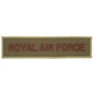 Brit. Stickabzeichen, khaki, "ROYAL AIR FORCE", neuw.
