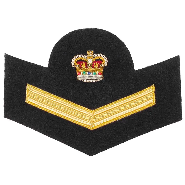 Brit. Stickabzeichen, neuw., "Class Leader - Navy Trainees"