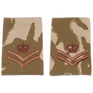 Brit. Schulterklappen, desert, 10 Paar, CORPORAL OF HORSE