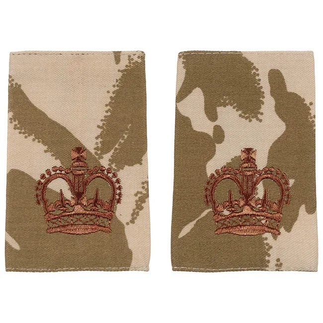 Brit. Schulterklappen, desert, 10 Paar, SERGEANT MAJOR
