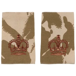 Brit. Schulterklappen, desert, 10 Paar, SERGEANT MAJOR