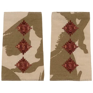 Brit. Schulterklappen, desert, 10 Paar, CAPTAIN, neuw.