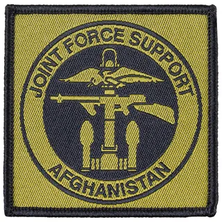 Aufnäher, JOINT FORCE, SUPPORT AFGHANISTAN, neuw.