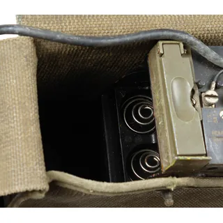 US Feldtelefon, EE-8, mit Canvastasche, gebr.