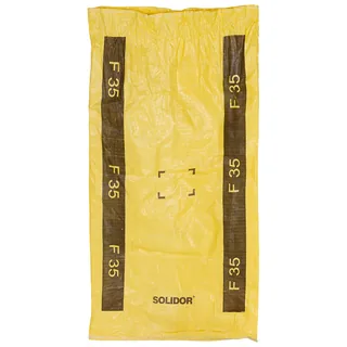 Gewebesack, gelb, Gr.: 140 x 70 cm, gebr.