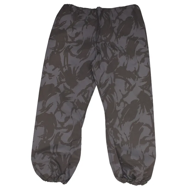 Brit. Nässeschutzhose, schwarz eingefärbt, neuw.
