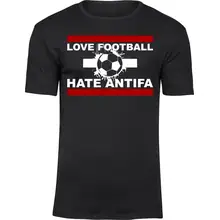 Herren Premium T-Shirt - Love Football hate Antifa Vorderseite