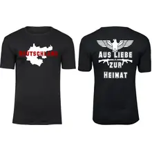 Herren Premium T-Shirt - Aus liebe zur Heimat Vorder- und Rückseite