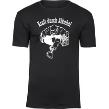Herren Premium T-Shirt - Kraft durch Alkohol - gewählte Variante