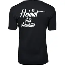 Herren Premium T-Shirt - Nationalist für Heimat, Volk und Vaterland Rückseite