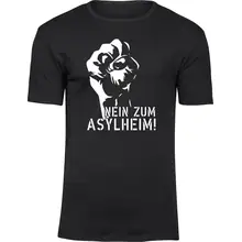 Herren Premium T-Shirt - Nein zum Asylheim - gewählte Variante