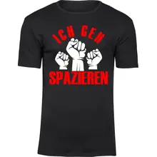 Herren Premium T-Shirt - Ich geh Spazieren Vorderseite