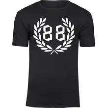 Herren Premium T-Shirt - 88, kranz Vorderseite
