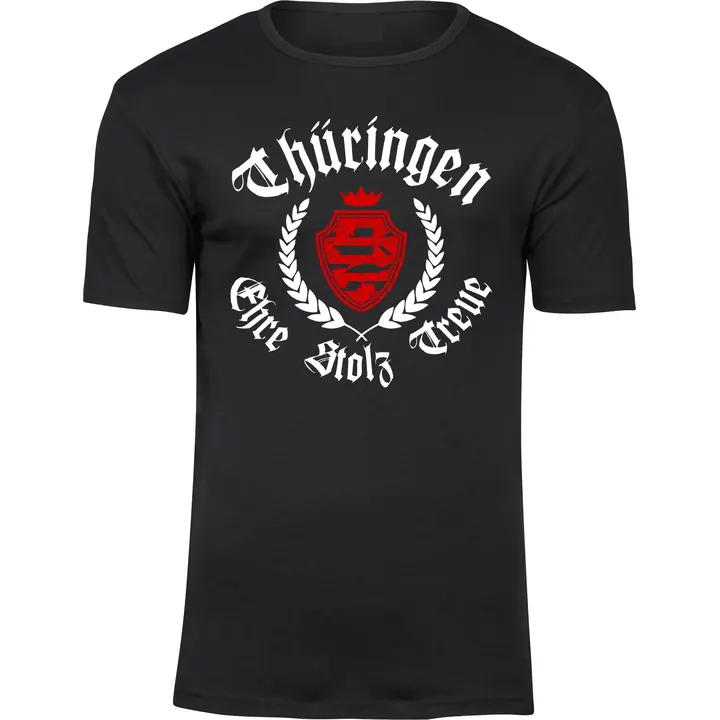 Herren Premium T-Shirt - Thüringen, ehre stolz treue