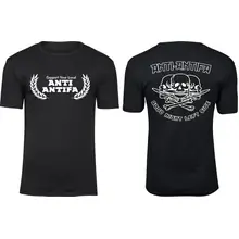 Herren Premium T-Shirt - Anti-Antifa Vorder- und Rückseite