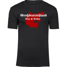 Herren Premium T-Shirt - Großdeutschland Blut&Boden Vorderseite