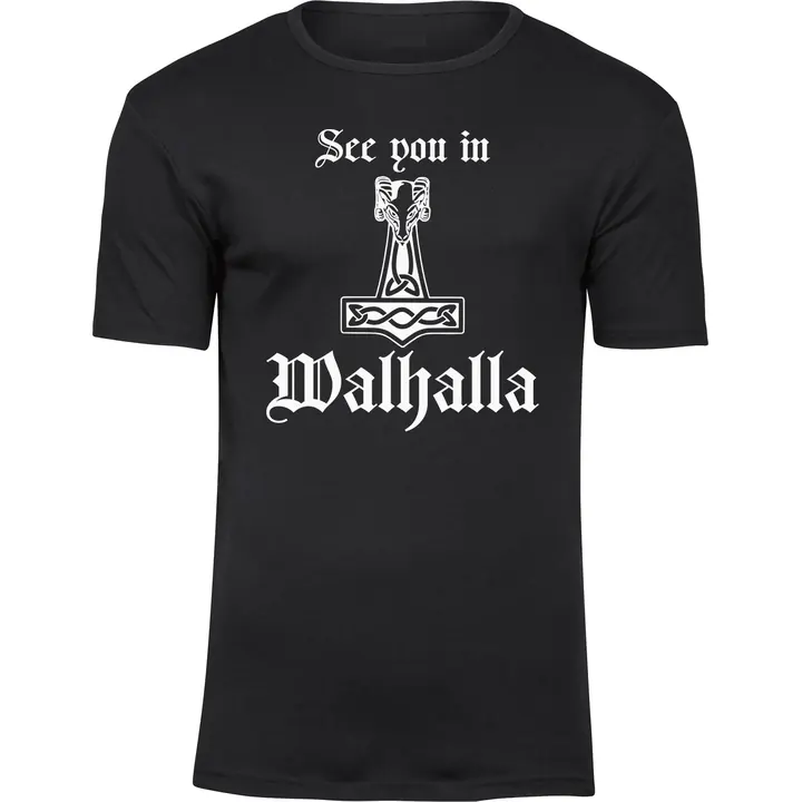 Herren Premium T-Shirt - See you in Walhalla Thorhammer