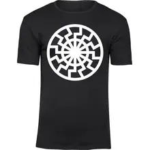 Herren Premium T-Shirt - Schwarze Sonne Vorderseite