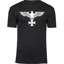 Herren Premium T-Shirt - Adler, Kreuz Vorderseite