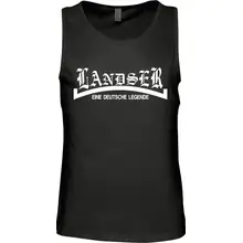 Herren Standard Tanktop - Landser, weiß Vorderseite
