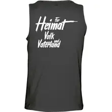 Herren Standard Tanktop - Nationalist für Heimat, Volk und Vaterland Rückseite