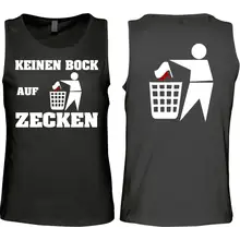 Herren Standard Tanktop - Keinen Bock auf Zecken Vorder- und Rückseite