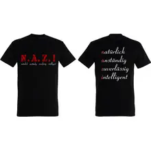Herren T-Shirt - Nazi, natürlich anständig - gewählte Variante