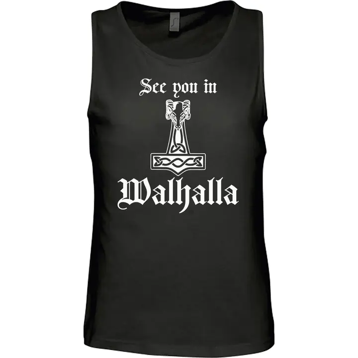 Herren Standard Tanktop - See you in Walhalla Thorhammer
