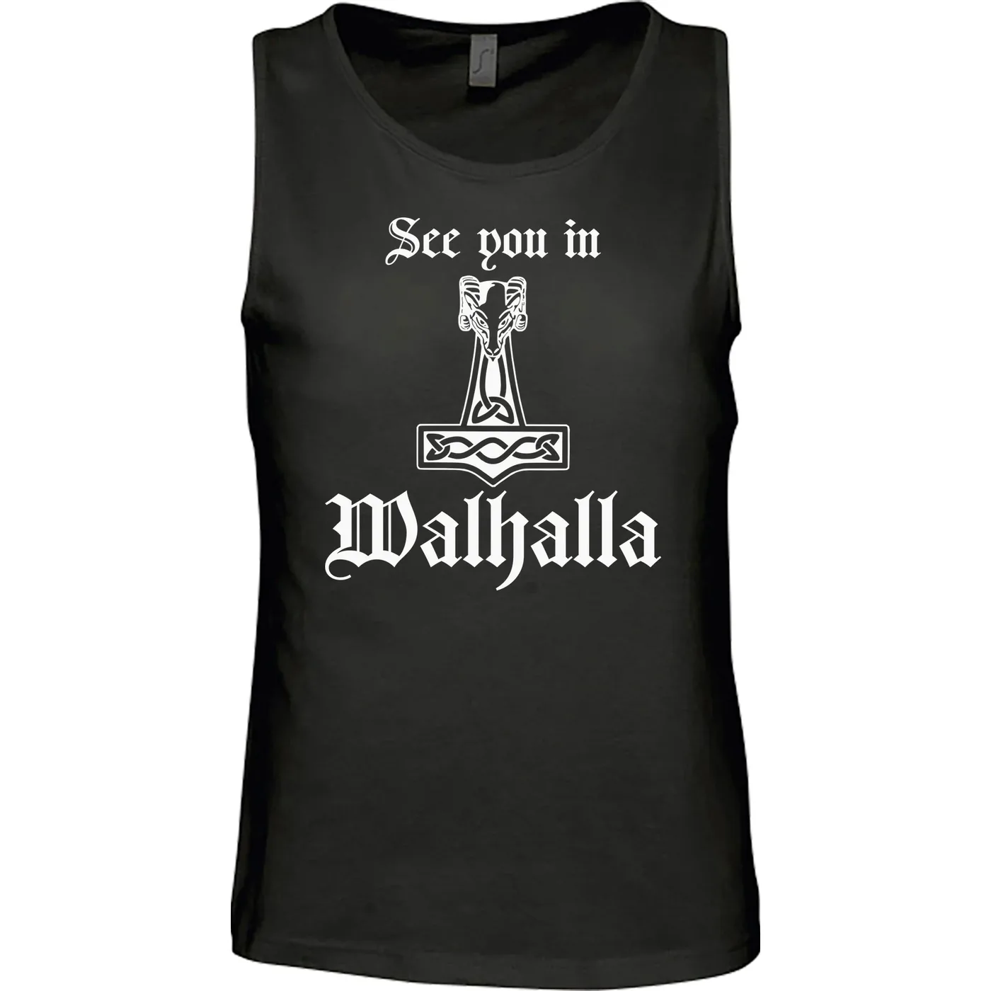 Herren Standard Tanktop - See you in Walhalla Thorhammer
