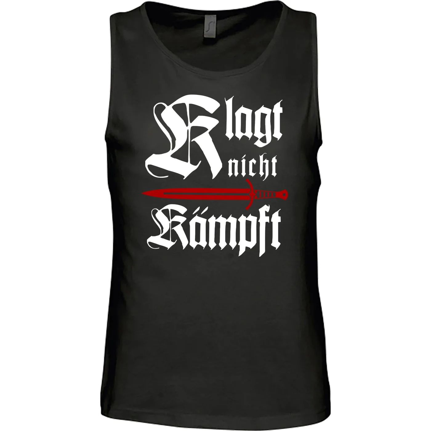 Herren Standard Tanktop - Klagt nicht kämpft, Schwert
