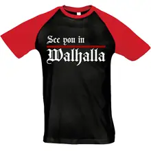 Herren T-Shirt "Bragi" - See you in Walhalla, Strich Vorderseite