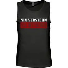 Herren Standard Tanktop - Nix verstehen, ich deutscher Vorderseite