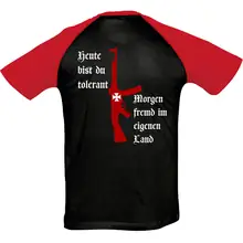 Herren T-Shirt "Bragi" - Heute tolerant morgen fremd im eigenen Land Rückseite