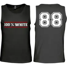 Herren Standard Tanktop - 100% White Vorder- und Rückseite